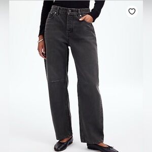 Madewell Darted Barrel-Leg Jean in Olenda Wash